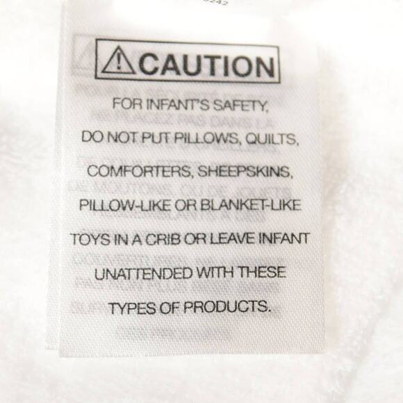 Baby Essentials Lovey Plush Blue Bear Blanket 4-Square Pattern Blue & White - Picture 14 of 14